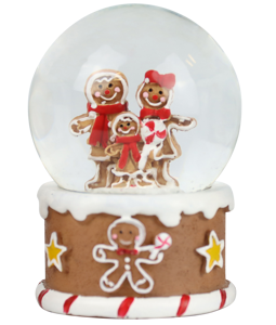 1894 SNOW GLOBES COOKIE GLOBES S/3
